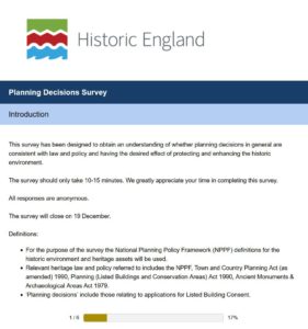 Historic England Planning Survey