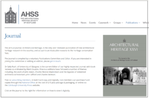 AHSS Journal website
