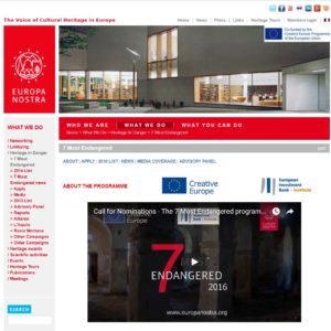Europa Nostra website