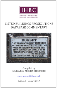 IHBC Listed Prosecutions DB Commentary front cover