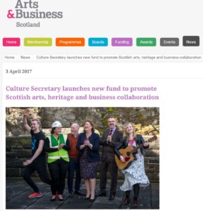 Arts and business website April 2017