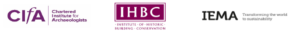 CIfA IHBC IEMA logos