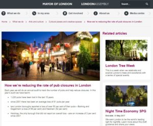 Mayor of London website April 2017
