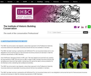 IHBC PI webpage