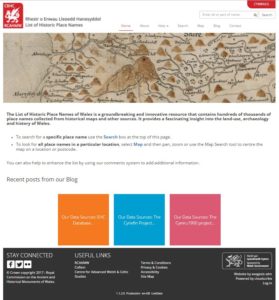 Wales Historic Place Names website