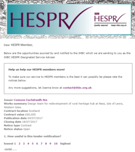 HESPR Notification 110717