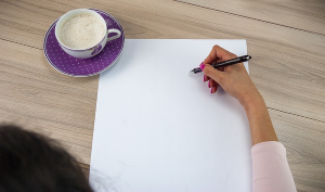 person writing