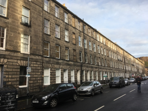 street with terraced buildings