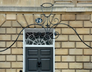building with door